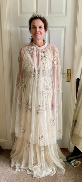 The perfect cape for the perfect dress.