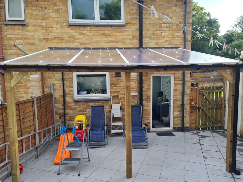 Polycarbonate roofing project