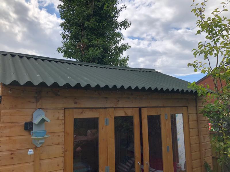 D I Y shed roof