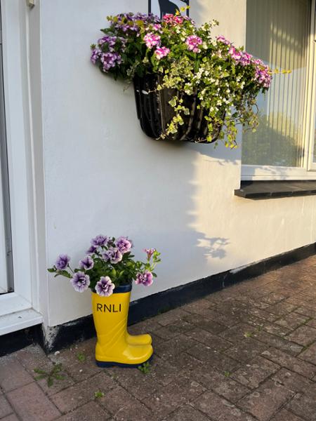 RNLI Yellow Welly Garden Planter Large