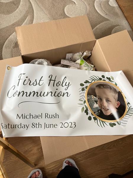 First holy communion order that was excellent value and quality