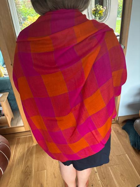 My beautiful cashmere ring shawl from Blacks