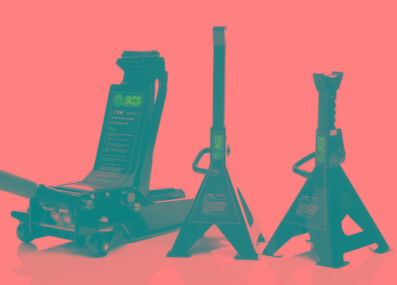 SGS 3 Tonne Low Profile Heavy Duty Garage Trolley Jack | 12 Tonne Ratchet Axle Stands