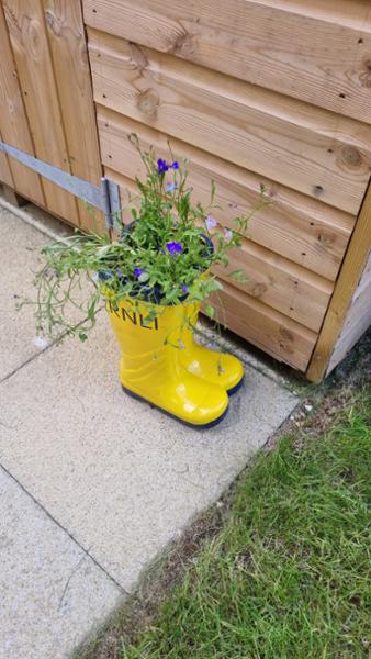 RNLI Yellow Welly Garden Planter Large