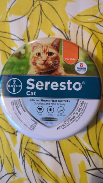 Seresto® Flea and Tick Control Collar for Cats 1 x Collar for Cats (Collar Length 38cm)