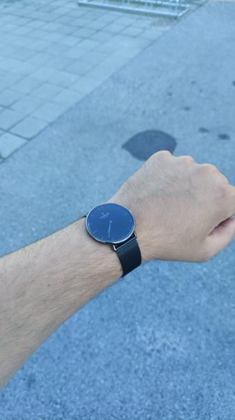 Nordgreen Minimalist Slim Women's Watch - Black Dial - Silver Case - Silver Mesh / Navy Nylon / Black Leather Bands Native Scandinavian Design White 