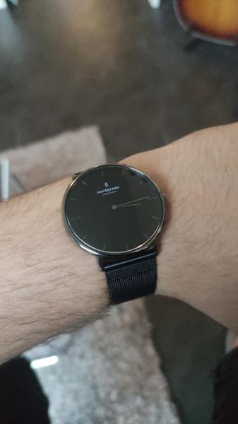 Nordgreen Minimalist Slim Women's Watch - Black Dial - Silver Case - Silver Mesh / Navy Nylon / Black Leather Bands Native Scandinavian Design White 