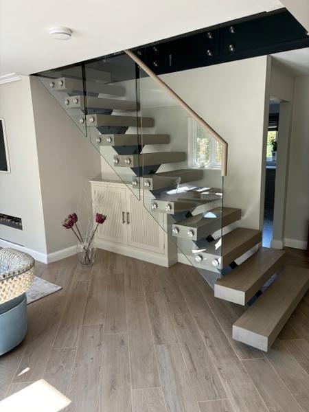 Superb Open back staircase to give our refurbished house a Wow Factor!