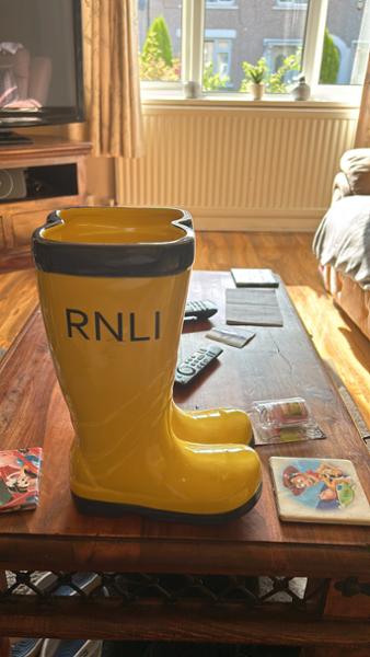 RNLI Yellow Welly Garden Planter Large