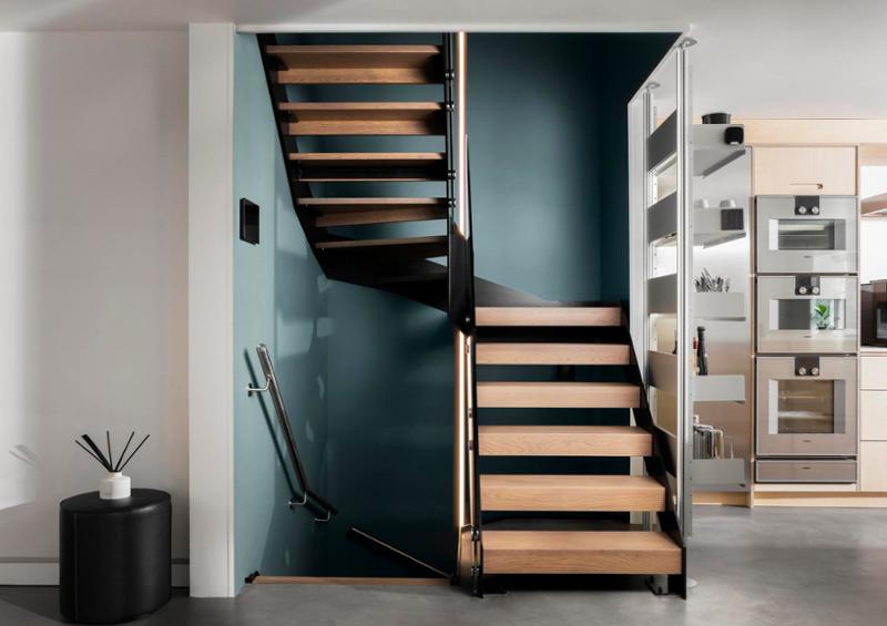 Modern stairs cases in 100 year central London home