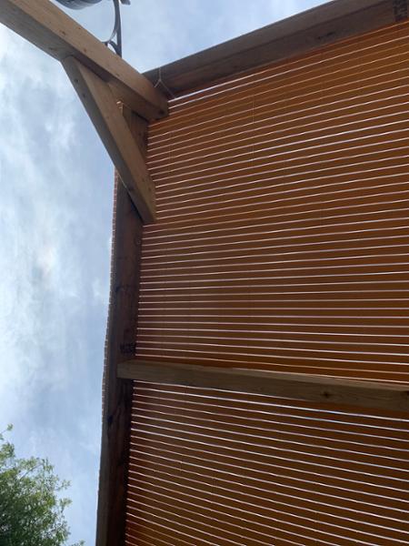 Artificial PVC Bamboo Screening Natural Double Sided 4m, 1.8m