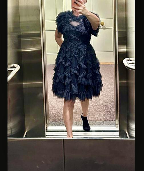Genevieve mini ruffle dress