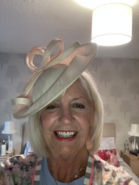 Wedding hat as guest. So perfect size and fit