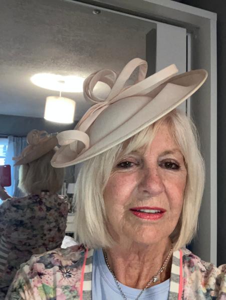 Blush Peach Disc Fascinator