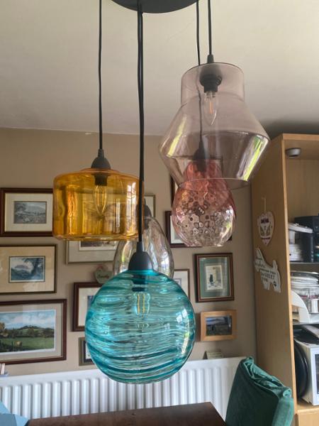 Teal Glass Shade