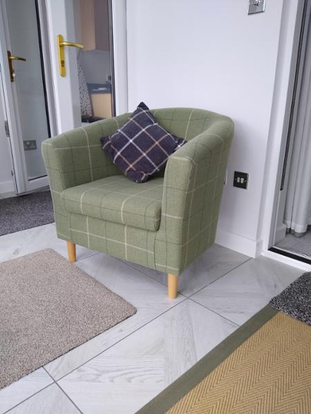 Tub chair.