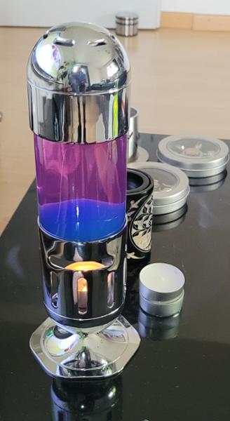 Candle operated lava lamp