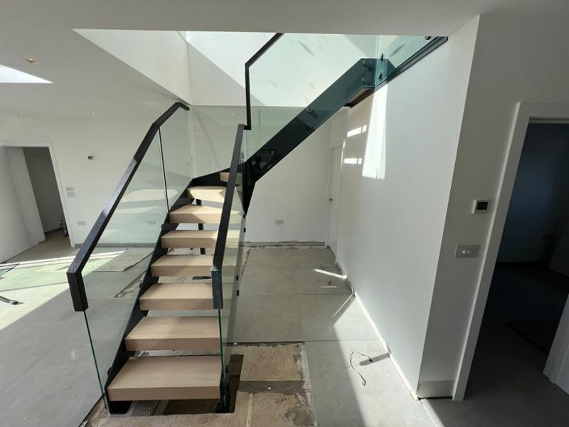 Beautiful staircase supplied to Greenhill Construction SW Ltd in Corston