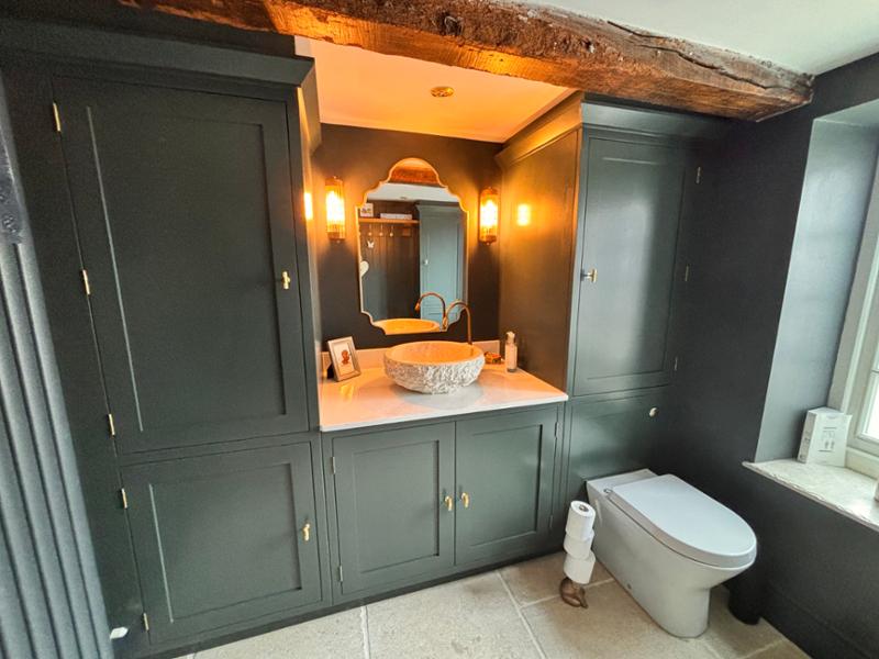 Parlour Farm Bootroom/WC, Bar area, living room and entrance way cabinetry