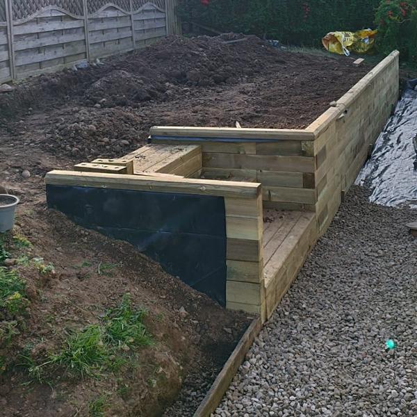 Successful Retaining Wall/Steps