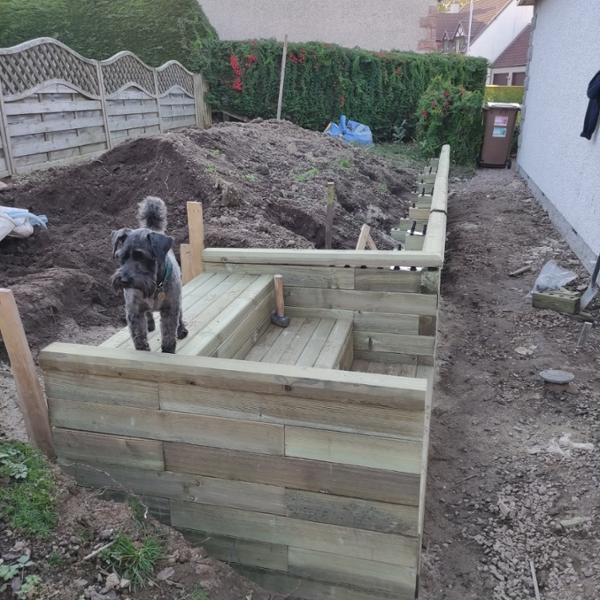 Successful Retaining Wall/Steps