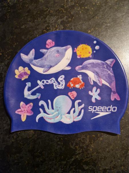 Speedo Junior Digital Printed Cap - Imperial Blue / Picton Blue / Curious Blue | ProSwimwear