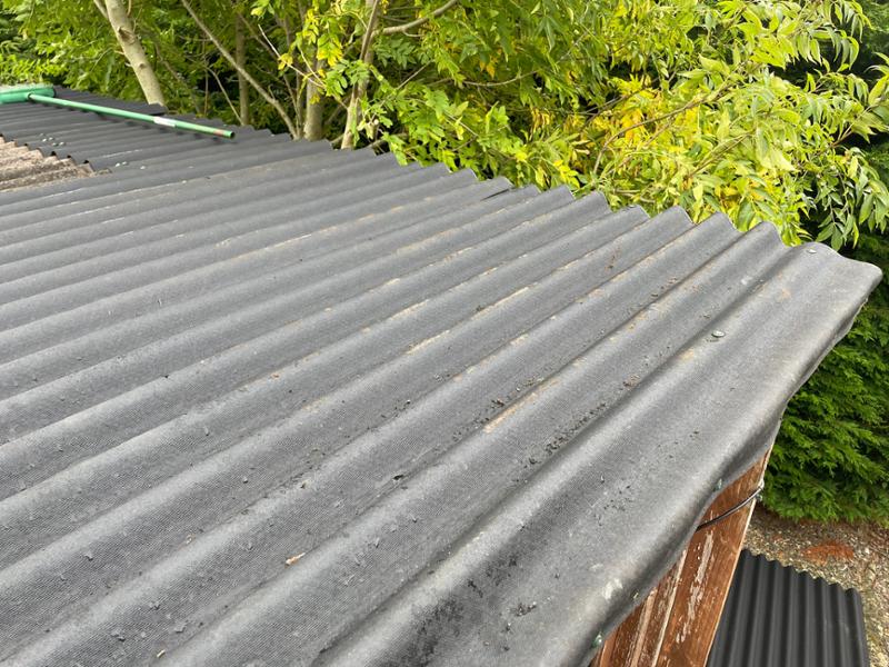 Outhouse roof repair