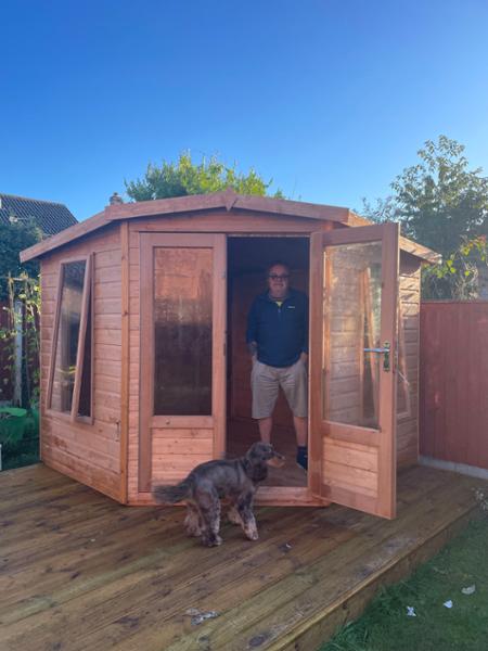 8 x 6 Hipped Summerhouse, Shiplap