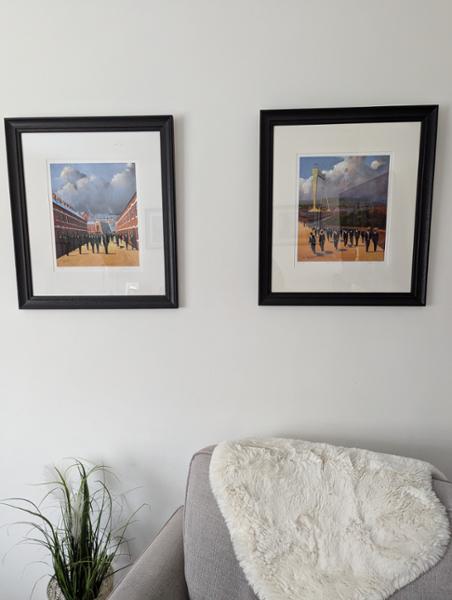 Local landmark prints.