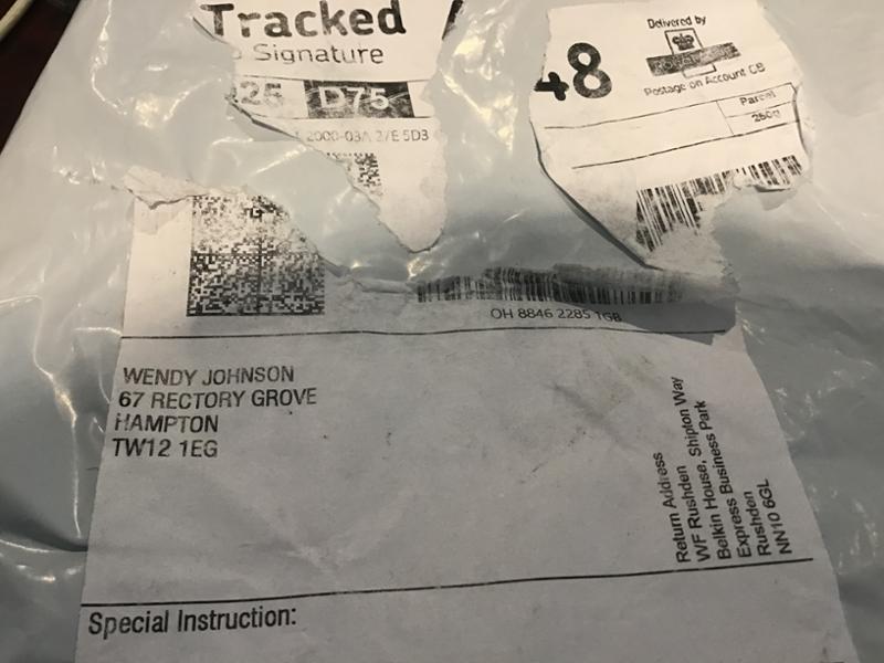 Tracking system did not work. It went to the wrong address.