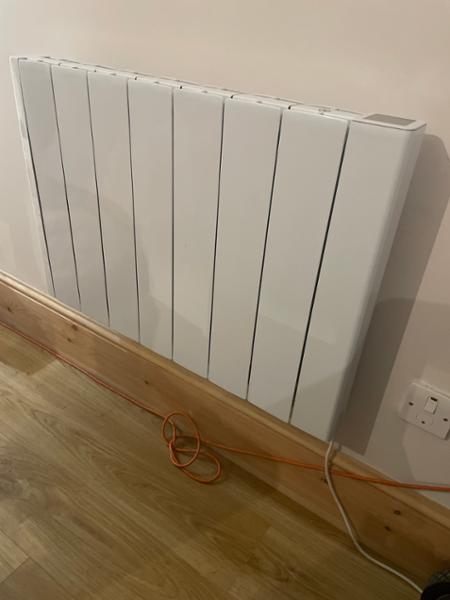 A brilliant electric panel radiator with optional WiFi control..