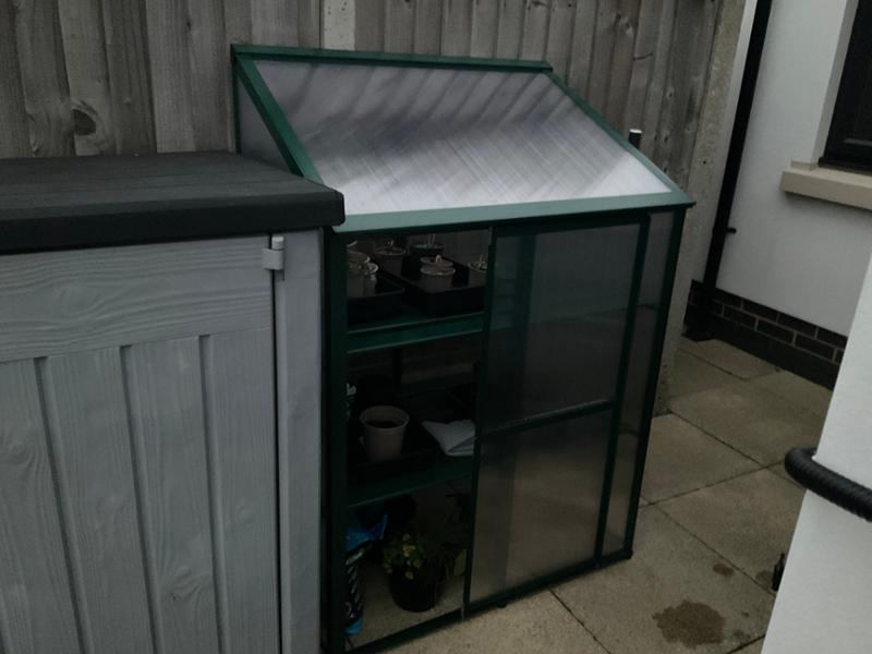 5 x 7 Aluminium Lean To Greenhouse, Silver Finish