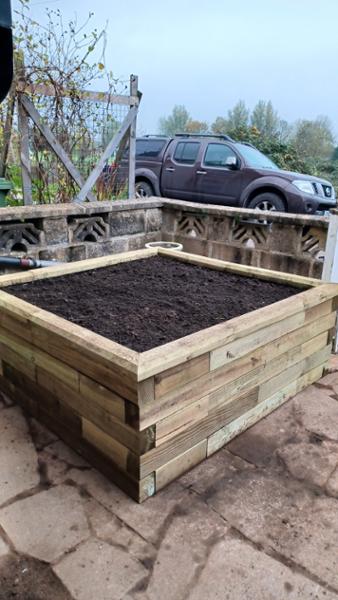 We're so pleased with our new raised bed
