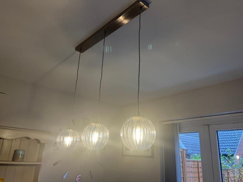 Bourbon 3 light pendant