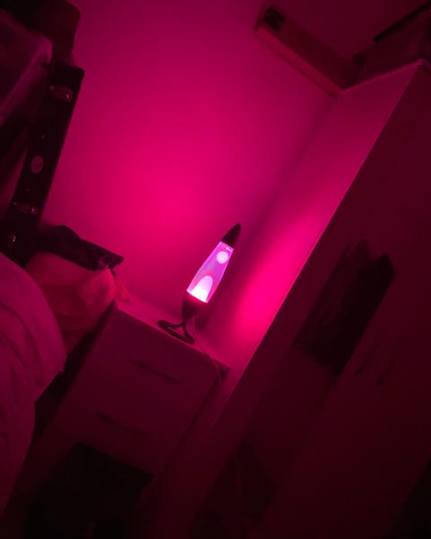 Neo Lava Lamp - Black/Pink