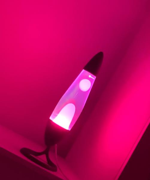 Neo Lava Lamp - Black/Pink