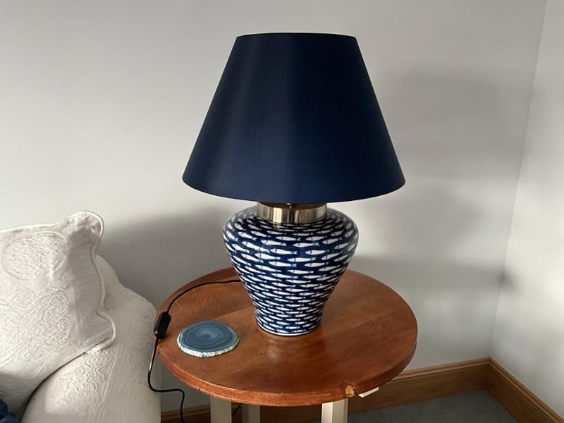 Navy lampshade, good quality and quick delivery
