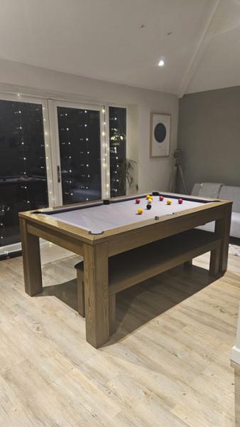 Excellent service. Really pleased with our pool/dining table