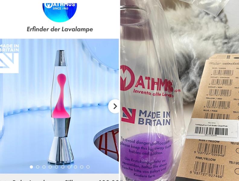 Stimmungsvolle Retro Lava Lampe Astro Baby