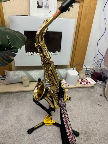 My first saxophone and accessories. Just perfect