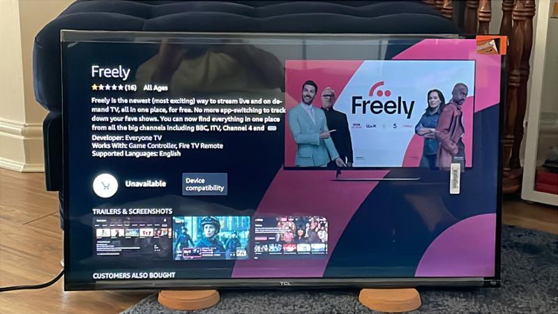TV doesn’t run the Freely streaming app.