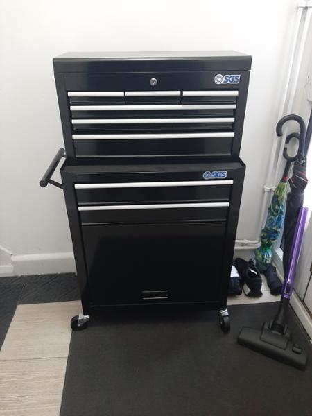 Tool cabinet and top cabinet drawer set