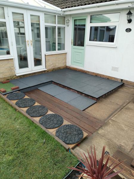 Cannons UK 50cm x 50cm x 30mm Rubber Playground Tiles 6.0 Kg