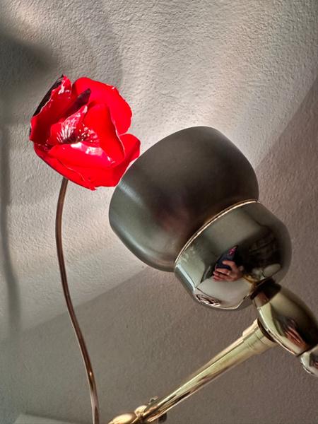 Coquelicot métal fait main