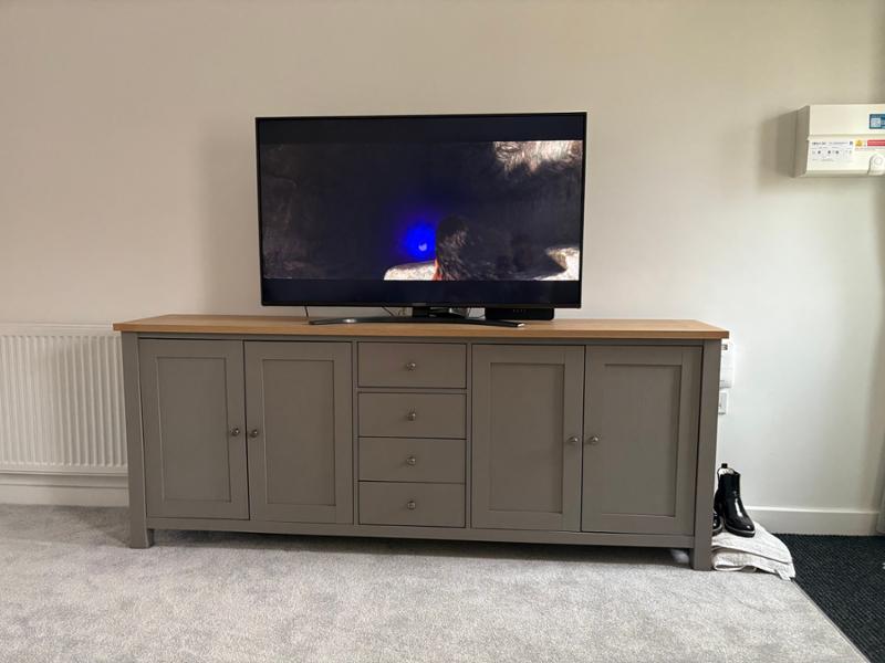 Large Dove Grey Sideboard