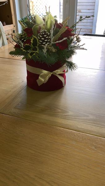 Christmas flowers gift
