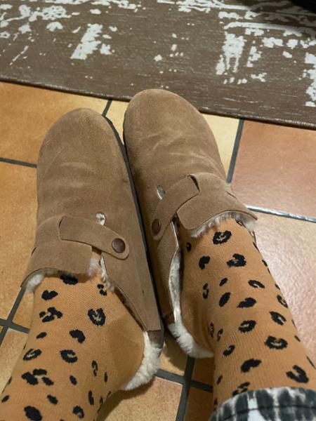 Chaussons style sabots confort - Femme - Peau de Mouton