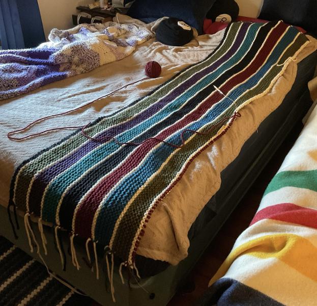 A big yarn for a big squishy blanket!
