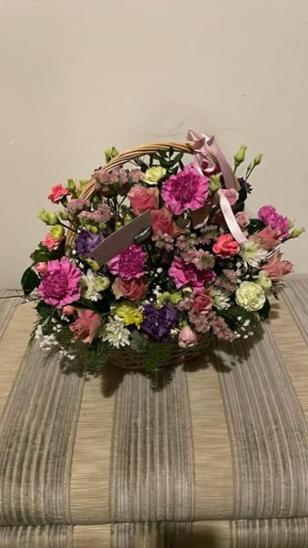 Basket of Flowers were beautiful.