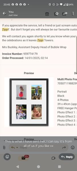 Framed multi photo